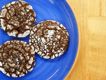 Load image into Gallery viewer, Chocolate Peppermint Crinkle Cookies