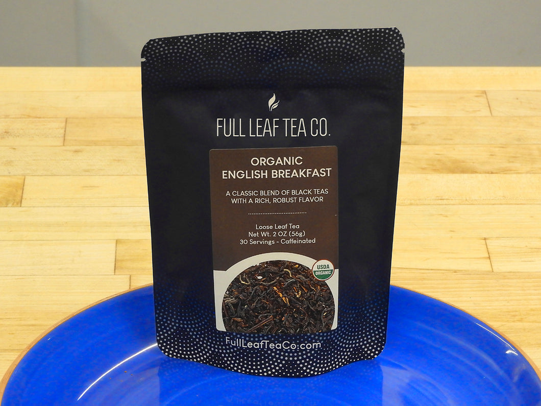 Full Leaf Tea Co. Organic English Breakfast Loose Leaf Tea